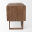 Grier 60 Medium Brown Solid Wood W Cane Office Desk - Default Title