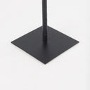 Porter 50L x 50W x 180H Medium Black Iron Candle Holder - Default Title