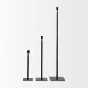 Porter 50L x 50W x 180H Medium Black Iron Candle Holder - Default Title