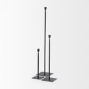 Porter 60L x 60W x 300H Large Black Iron Candle Holder - Default Title