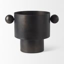 Juno 65H Medium Black Iron Vase - Default Title