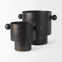 Juno 85H Large Black Iron Vase - Default Title