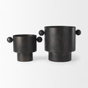 Juno 85H Large Black Iron Vase - Default Title