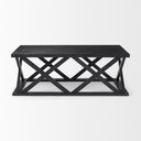 Forsey 480L x 280W x 175H Black Wood Rectangular Coffee Table - Default Title