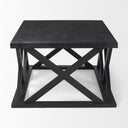 Forsey 480L x 280W x 175H Black Wood Rectangular Coffee Table - Default Title