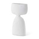 Rylee 116H White Ceramic Vase - Default Title