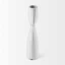 Rylee 116H White Ceramic Vase - Default Title