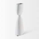 Rylee 116H White Ceramic Vase - Default Title