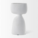Rylee 116H White Ceramic Vase - Default Title