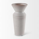Esme 45L x 45W x 104H Whitewashed Ceramic Vase - Default Title