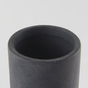 Esme 71L x 71W x 150H Dark Gray Ceramic Vase - Default Title