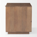 Grier Medium Brown Wood w Cane End Table - Default Title