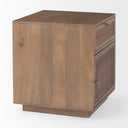 Grier Medium Brown Wood w Cane End Table - Default Title