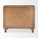 Astrid 36L x 17W x 303H Medium Brown Solid Wood 3 Drawer Cabinet - Default Title
