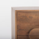 Astrid 36L x 17W x 303H Medium Brown Solid Wood 3 Drawer Cabinet - Default Title