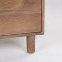 Astrid 36L x 17W x 303H Medium Brown Solid Wood 3 Drawer Cabinet - Default Title