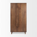 Astrid 360L x 170W x 700H Medium Brown Solid Wood Armoire - Default Title