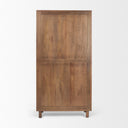 Astrid 360L x 170W x 700H Medium Brown Solid Wood Armoire - Default Title