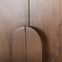 Astrid 360L x 170W x 700H Medium Brown Solid Wood Armoire - Default Title