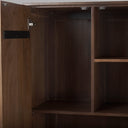 Astrid 360L x 170W x 700H Medium Brown Solid Wood Armoire - Default Title