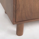 Astrid 360L x 170W x 700H Medium Brown Solid Wood Armoire - Default Title