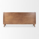 Lillie Medium Brown Wood 4 Door Tray Top Sideboard - Default Title