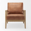 Raeleigh Tan Faux Leather Accent Chair - Default Title