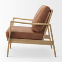 Raeleigh Tan Faux Leather Accent Chair - Default Title