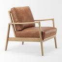 Raeleigh Tan Faux Leather Accent Chair - Default Title