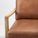 Raeleigh Tan Faux Leather Accent Chair - Default Title