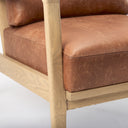 Raeleigh Tan Faux Leather Accent Chair - Default Title