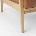 Raeleigh Tan Faux Leather Accent Chair - Default Title