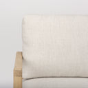 Raeleigh 280L x 341W x 344H Cream Fabric WLight Brown Wood Accent Chair - Default Title