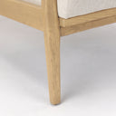 Raeleigh 280L x 341W x 344H Cream Fabric WLight Brown Wood Accent Chair - Default Title
