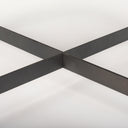 Marquisa 3425L x 3425W x 165H Small Brown Wood w Black Metal Coffee Table - Default Title