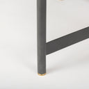 Marquisa 3425L x 3425W x 165H Small Brown Wood w Black Metal Coffee Table - Default Title