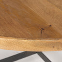 Marquisa Medium Brown Wood WBlack Metal Large Coffee Table - Default Title