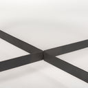 Marquisa Medium Brown Wood WBlack Metal Large Coffee Table - Default Title