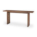 Grier 65 Medium Brown Solid Wood w Cane Console Table - Default Title