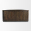 Terra 72L x 18W x 32H Dark Brown Wood Fluted Sideboard - Default Title