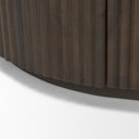 Terra 72L x 18W x 32H Dark Brown Wood Fluted Sideboard - Default Title