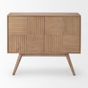 Sable 370L x 170W x 305H Light Brown Wood Accent Cabinet - Default Title