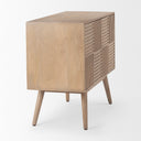 Sable 370L x 170W x 305H Light Brown Wood Accent Cabinet - Default Title