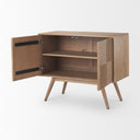 Sable 370L x 170W x 305H Light Brown Wood Accent Cabinet - Default Title