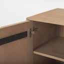 Sable 370L x 170W x 305H Light Brown Wood Accent Cabinet - Default Title