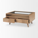 Sable 380L x 270W x 180H Light Brown Wood Coffee Table - Default Title