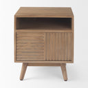 Sable 190L x 190W x 215H Light Brown Wood Side Table - Default Title