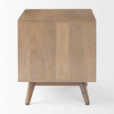 Sable 190L x 190W x 215H Light Brown Wood Side Table - Default Title
