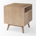 Sable 190L x 190W x 215H Light Brown Wood Side Table - Default Title