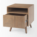 Sable 190L x 190W x 215H Light Brown Wood Side Table - Default Title